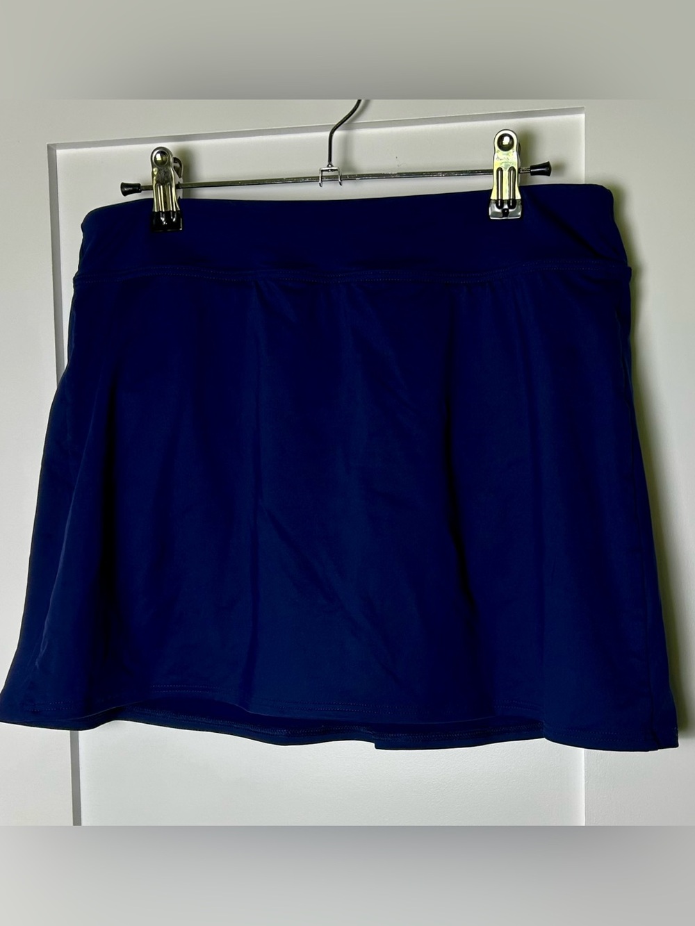 Lands’ End Navy Blue Swim Skirt Size 8 Built-In Brief
